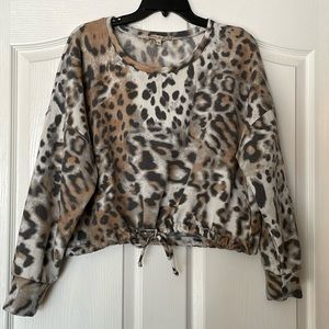 EXPRESS One Eleven small casual cropped long sleeve